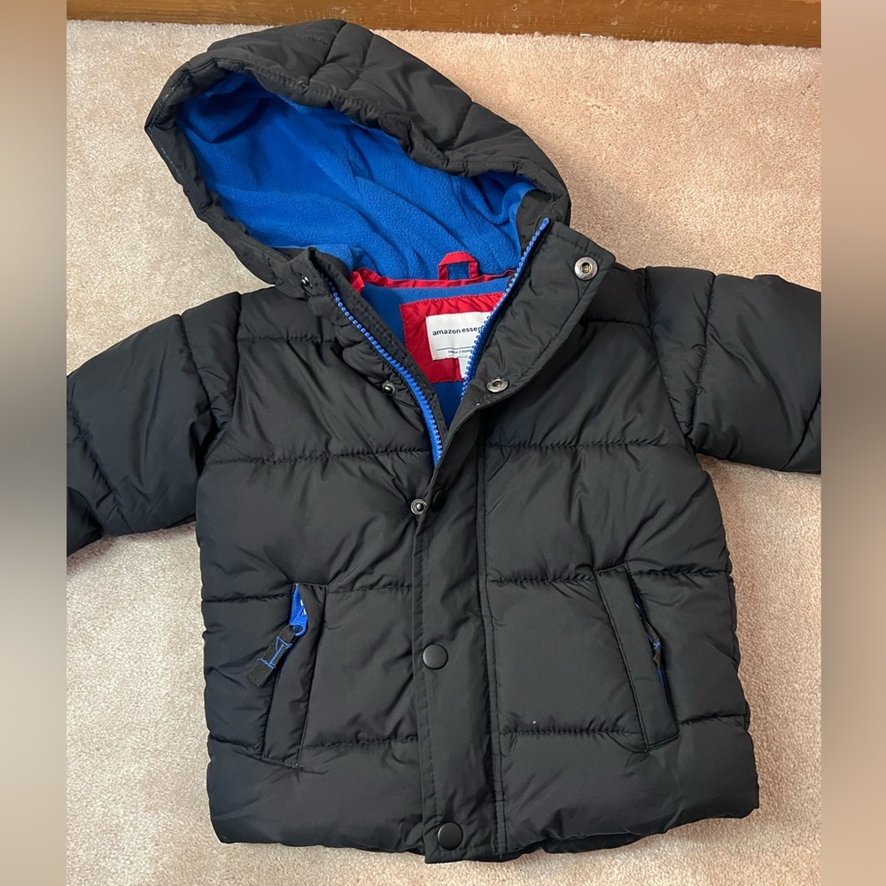 Toddler Boy Puffer Coat Black 2T